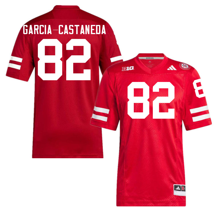 Men #82 Isaiah Garcia-Castaneda Nebraska Cornhuskers College Football Jerseys Stitched Sale-Scarlet